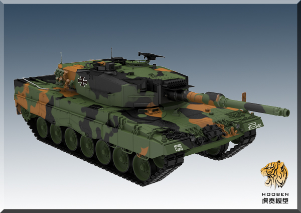 (标准)1:10 德国豹2A4主战坦克成品 6708F