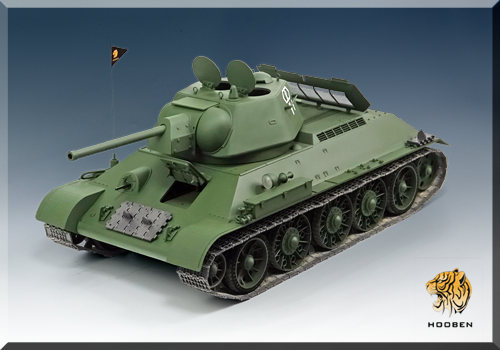 (新品)1:10 苏联T-34/76中型坦克(圆边六角螺母/